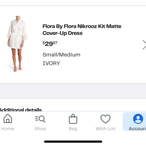 Never worn beautiful lace satin bridal robe, size small/medium - Picture 6 of 9